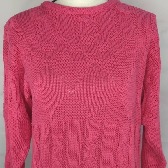 *VINTAGE* DELLA SPIGA Pink Knitted Sweater - Picture 2 of 7